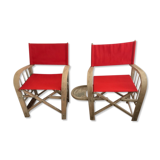 Pair of folding chairs