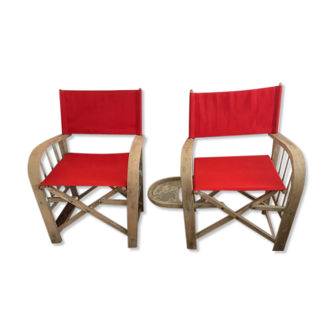 Pair of folding chairs