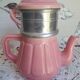petite cafetière céramique rose