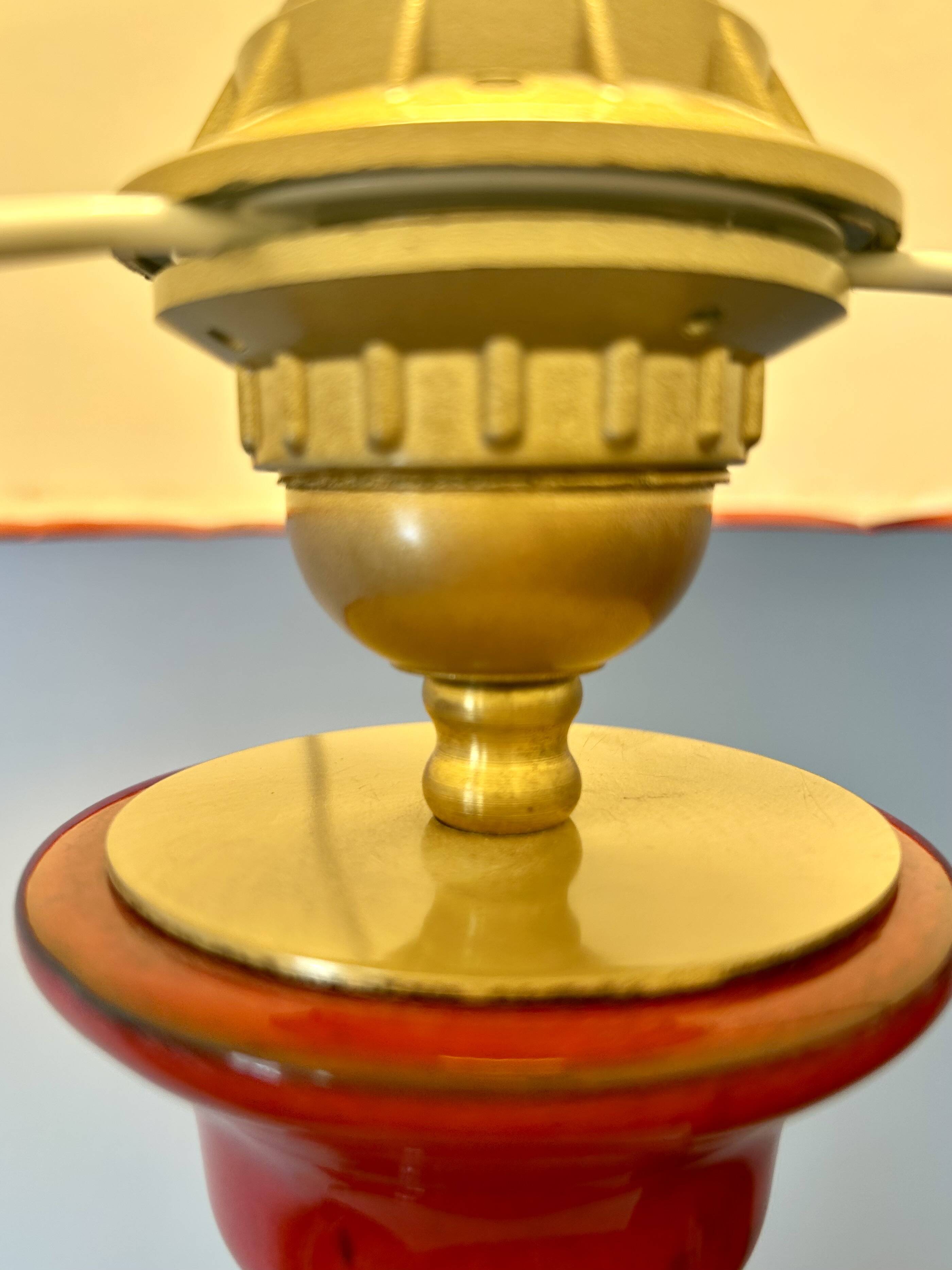 Tall Fat Lava Pagoda Floor Lamp - West German Pottery from the Space Age