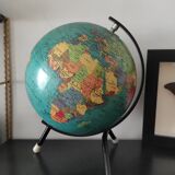 Terrestrial tripod globe dry map 1969