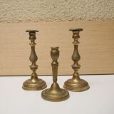 Set of 6 brass candlesticks