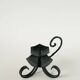Large wrought iron candlestick, brutalist, 1940 - 16 x 18 cm