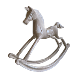 Plaster rocking horse