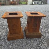 Cast iron bases for Medici vases or statues