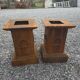 Cast iron bases for Medici vases or statues