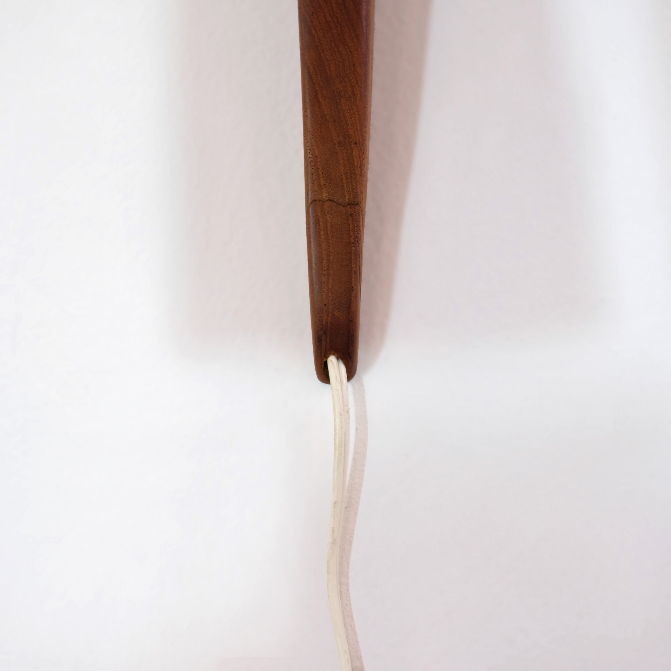 Scandinavian wall lamp wood and rope attributed to Ib Fabianssen