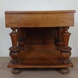 Very pretty Renaissance style display case in solid walnut circa 1850