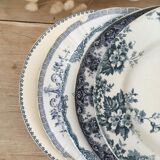 Lot 5 mismatched iron earth flat plates