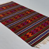 Tapis kilim anatolien fait à la main 286 cm x 148 cm