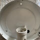 Pair of vintage 70s sconces in molded glass
