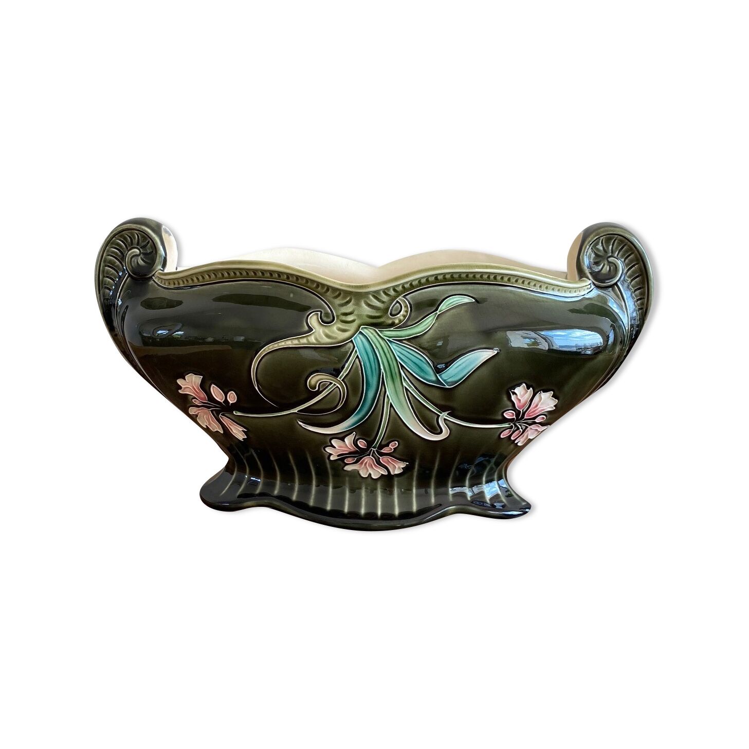 Antique ceramic planter