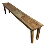 Solid wood unit bench