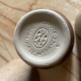 8 vintage stoneware glasses