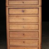 Magnificent 19th century secretary in walnut veneer.
