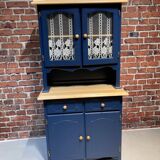 Blue painted wooden dresser