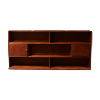 Teak bookcase with integrated bar, Denmark, 1940