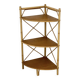 Etagère d'angle en rotin vintage 1960