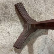 Bistro table with a cast iron base