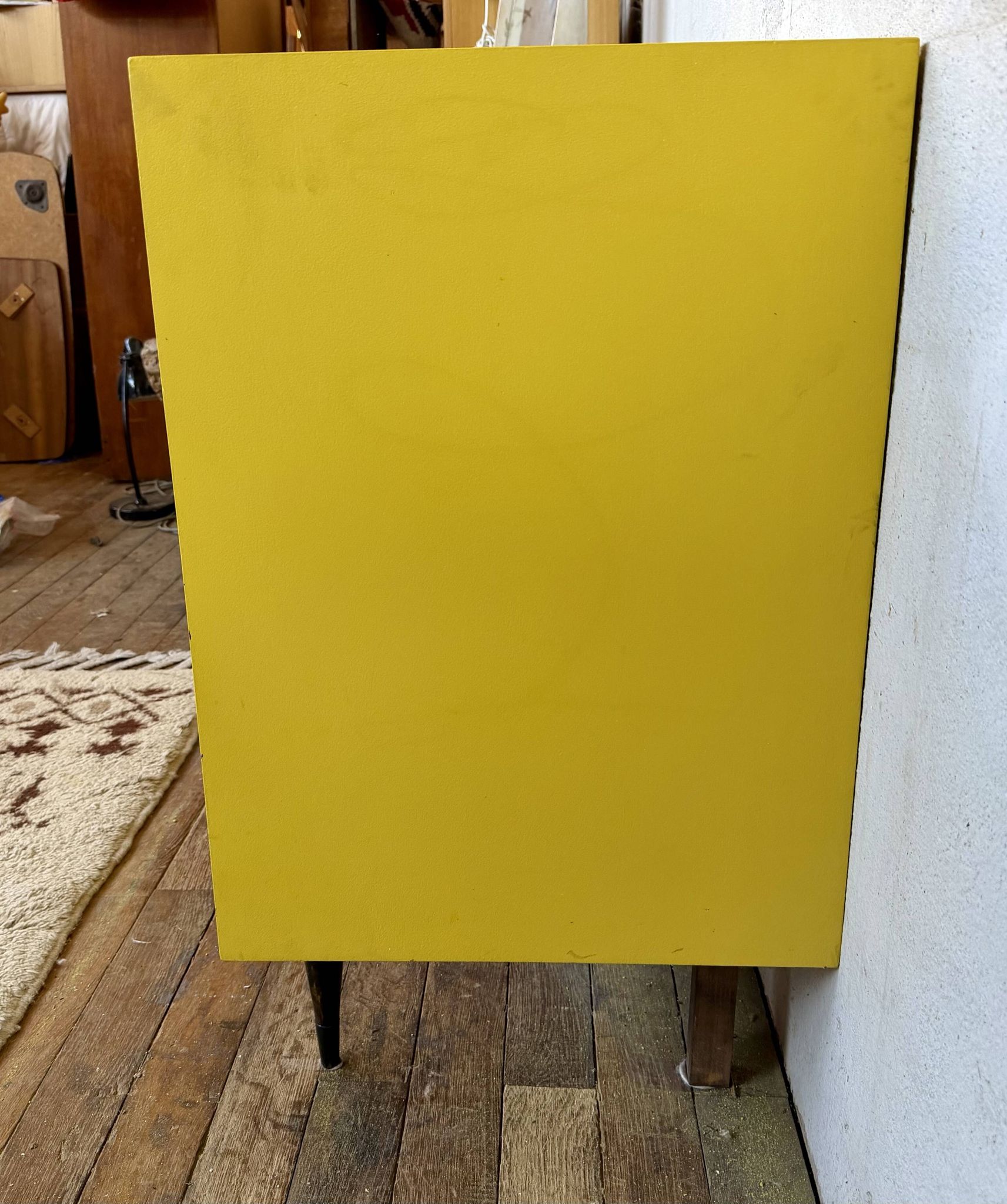 Commode jaune vintage style scandinave