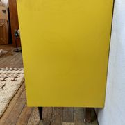 Commode jaune vintage style scandinave