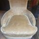 2 velvet armchairs