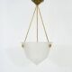 Art Deco 1-fire, patterned glass cathyty suspension. Year 30