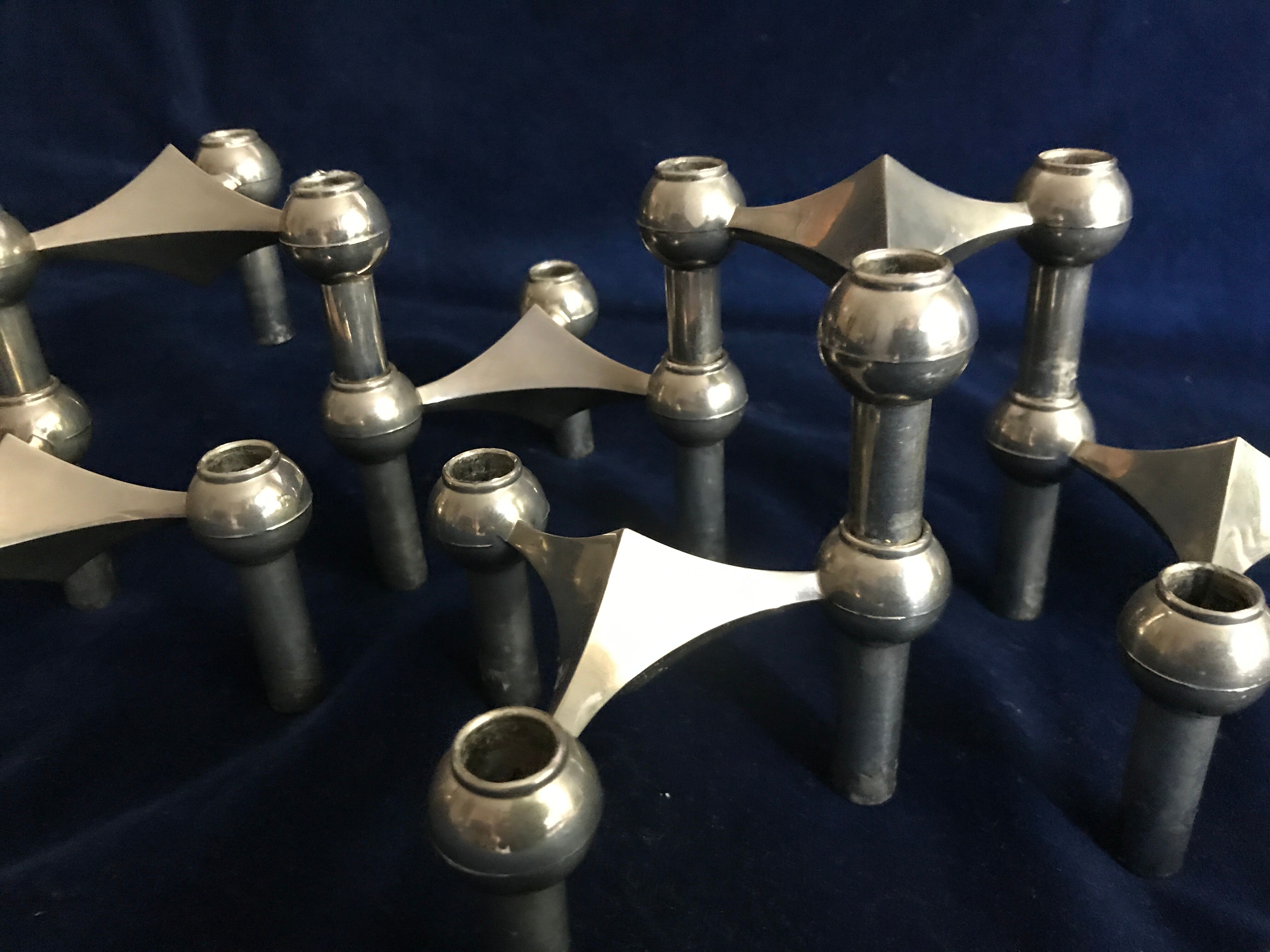 Modular candle holders by Nagel & Stoffi