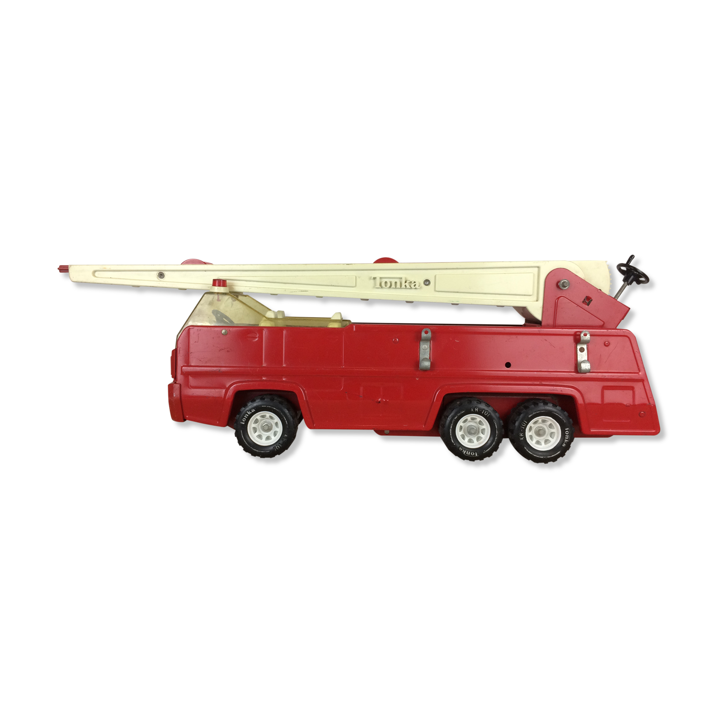 Tonka large format fire truck, antique toy