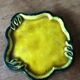 Set of 3 enamelled cracked ceramics signed Jeannine Gilles