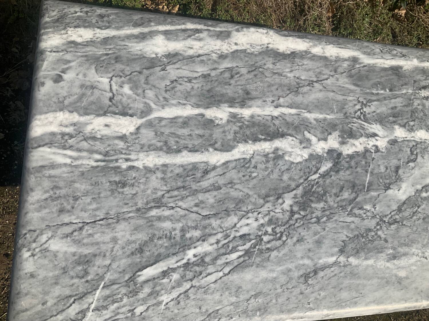 Vintage 70s marble coffee table