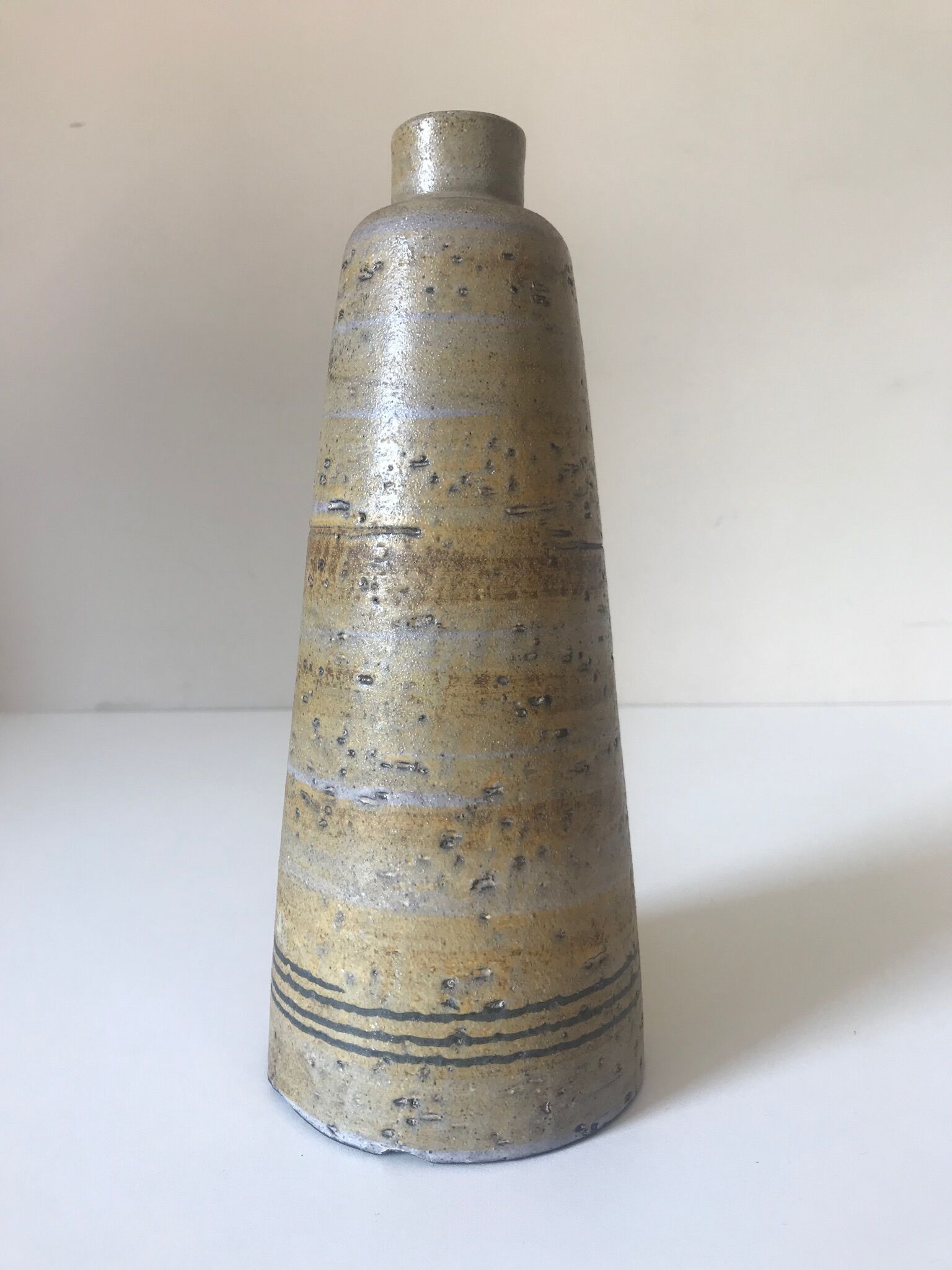 Scandinavian ceramic vase 1960 Norway