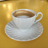 Series of 6 white ceramic cups