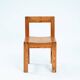 Minimalist vintage pine dining chairs with visible joints,The Netherlands,