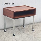 Hi-fi furniture, sideboard, extra on casters, vintage teak 1960