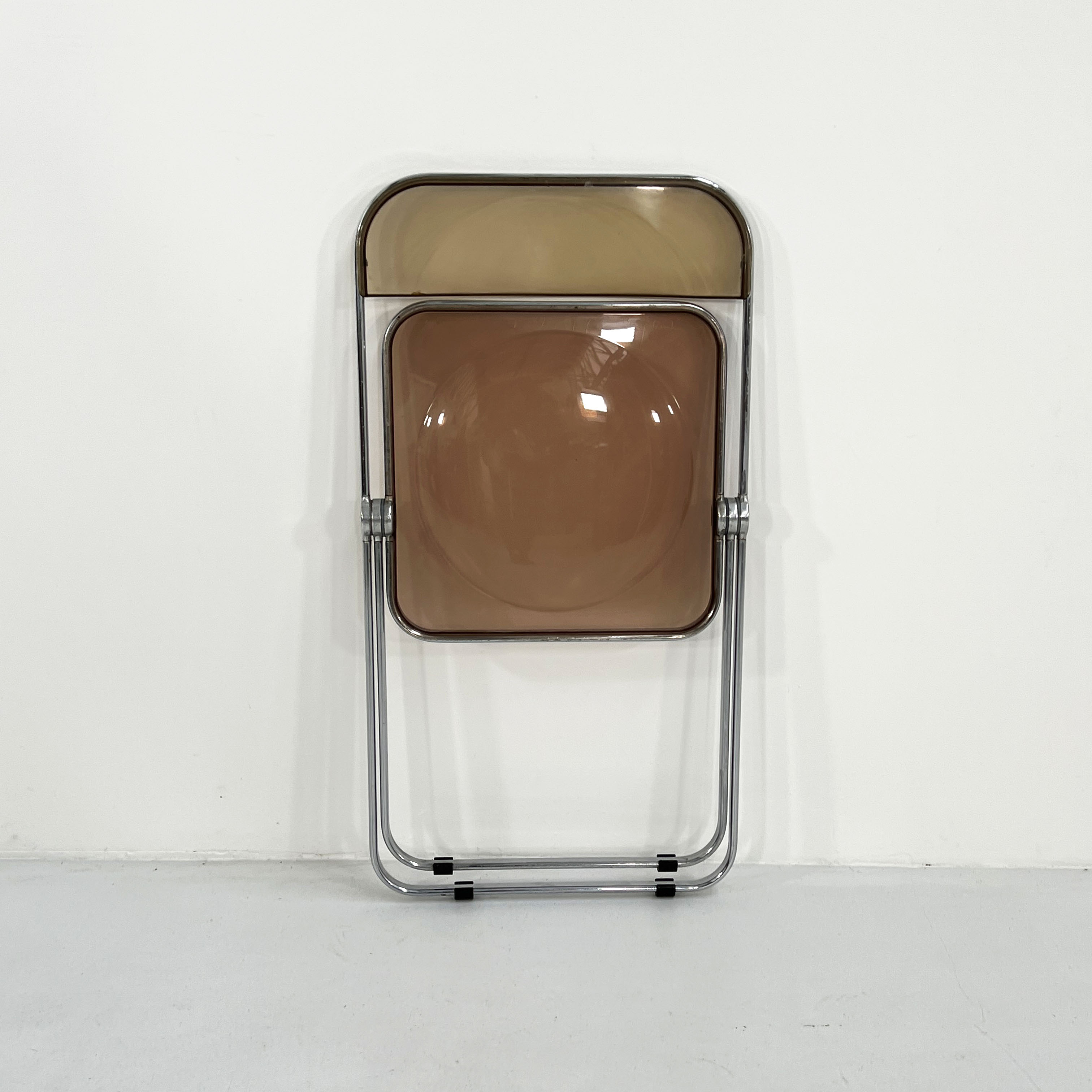 Chaise Plia fumée par Giancarlo Piretti pour Castelli, 1960