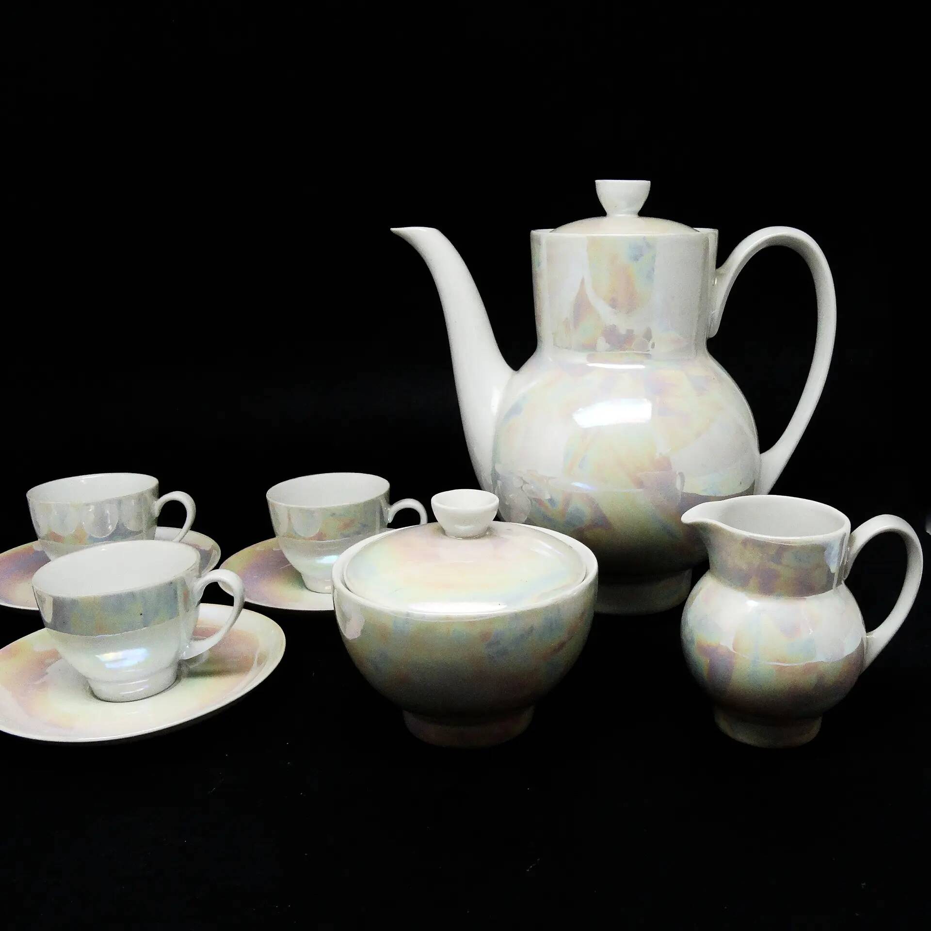 Ania coffee set, Polish modernism, porcelain, Ćmielów, Poland, 1960s