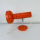 Vintage 70s orange spotlight wall light, space age