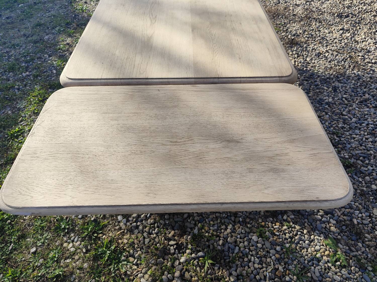 Farmhouse table with extensions