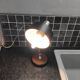 Lampe articulée en métal noir, Italie 1950