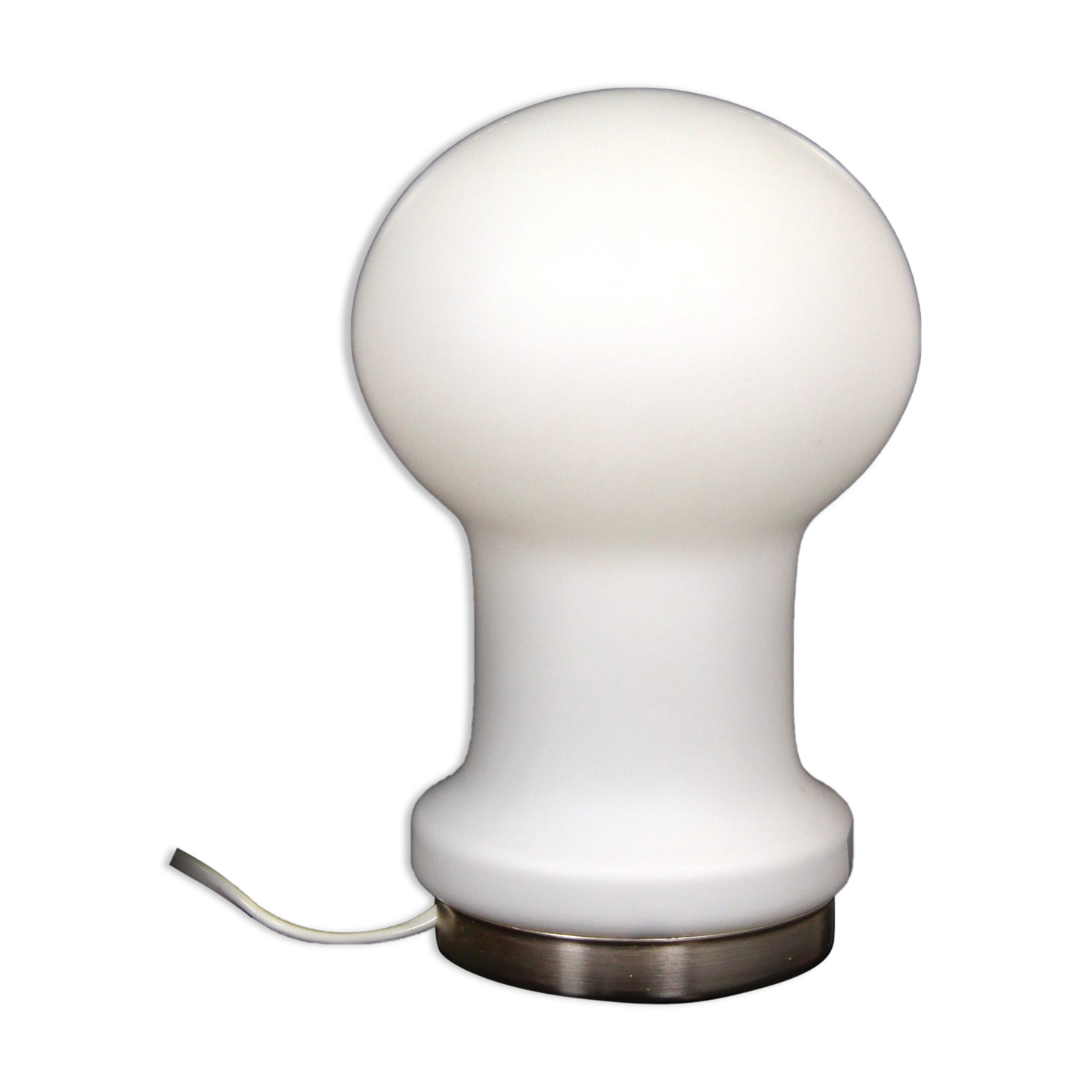 Vintage Glass Table Lamp from Osvětlovací Sklo, 1970s