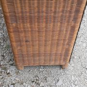 Chest of drawers 3 drawers in vintage rattan wicker