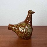 Bird-shaped pottery bottle from a modern Danish workshop, mid-century, 1960s.