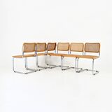 Set of 6 Dining Chairs Style B32 by Marcel Breuer