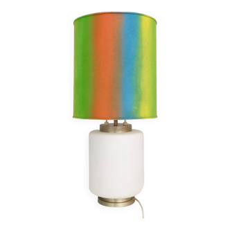 Lampe de table vintage en verre encastré par Stilnovo avec trois options d’éclairage, Italie