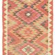 Turkish Handwoven Vintage Herki Kilim 96 cm x 315 cm