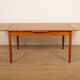 Vintage dining table | teak | extendable | 140 cm