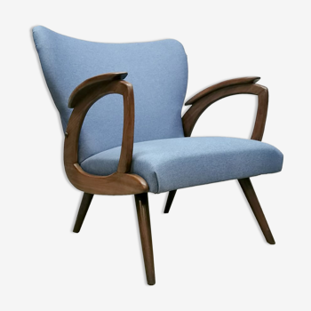 Midcentury scandinavian vintage design wingback chairs