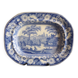 Grand plat de service ancien, Wild Rose par Bell, Cook & Co.