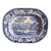 Large antique serving dish, Wild Rose by Bell, Cook & Co.